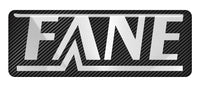 Fane 2.75"x1" Chrome Effect Domed Case Badge / Sticker Logo