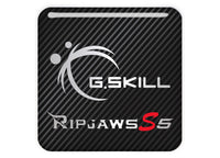 G.Skill Ripjaws S5 DDR5 1"x1" Chrome Effect Domed Case Badge / Sticker Logo