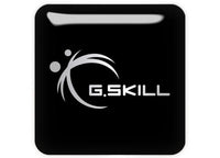 G.Skill 1"x1" Chrome Effect Domed Case Badge / Sticker Logo