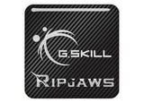 G.Skill Ripjaws RAM 1"x1" Chrome Effect Domed Case Badge / Sticker Logo