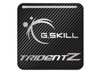 G.Skill Trident Z 1"x1" Insignia de caja abovedada con efecto cromado / Logotipo adhesivo