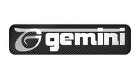 Gemini 2"x0.5" Chrome Effect Domed Case Badge / Sticker Logo