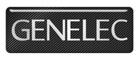 Genelec 2.75"x1" Chrome Effect Domed Case Badge / Sticker Logo