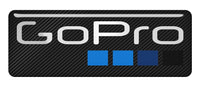 GoPro  2.75"x1" Chrome Effect Domed Case Badge / Sticker Logo