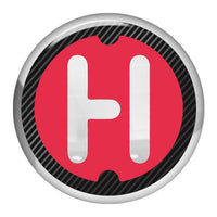 Harbinger 1.5" Diameter Round Chrome Effect Domed Case Badge / Sticker Logo