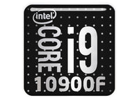 Intel Core i9 10900F 1"x1" Chrome Effect Domed Case Badge / Sticker Logo