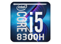 Intel Core i5 8300H 1"x1" Chrome Effect Domed Case Badge / Sticker Logo
