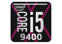 Intel Core i5 9400 1"x1" Chrome Effect Domed Case Badge / Sticker Logo