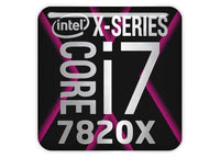 Intel Core i7 7820X 1"x1" Chrome Effect Domed Case Badge / Sticker Logo