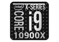 Intel Core i9 10900X 1"x1" Chrome Effect Domed Case Badge / Sticker Logo