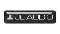 JL Audio 2"x0.5" Chrome Effect Domed Case Badge / Sticker Logo