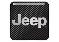 Jeep 1"x1" Chrome Effect Domed Case Badge / Sticker Logo