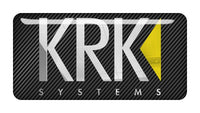 KRK 2"x1" Chrome Effect Domed Case Badge / Sticker Logo