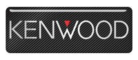 Kenwood 2.75"x1" Chrome Effect Domed Case Badge / Sticker Logo
