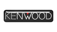 Kenwood 2"x0.5" Chrome Effect Domed Case Badge / Sticker Logo