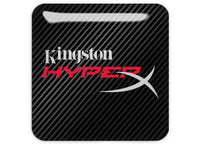 Kingston HyperX 1"x1" Chrome Effect Domed Case Badge / Sticker Logo