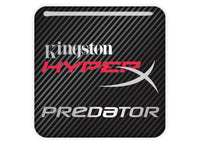 Kingston HyperX Predator 1"x1" Chrome Effect Domed Case Badge / Sticker Logo