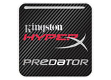 Kingston HyperX Predator 1"x1" Insignia de caja abovedada con efecto cromado / Logotipo adhesivo