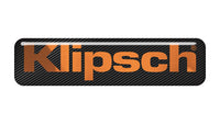 Klipsch Cuivre 2"x0.5" Chrome Effet Dôme Case Badge / Autocollant Logo