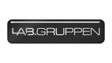 Lab Gruppen 2"x0.5" Chrome Effect Domed Case Badge / Sticker Logo