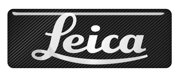 Leica 2.75"x1" Chrome Effect Domed Case Badge / Sticker Logo
