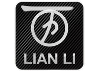 Lian Li 1"x1" Chrome Effect Domed Case Badge / Sticker Logo