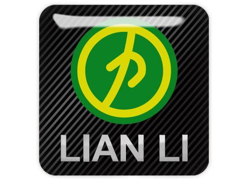 Lian Li Color 1"x1" Efecto cromado Caja abovedada Insignia / Logotipo adhesivo
