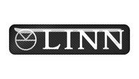 Linn 2"x0.5" Chrome Effect Domed Case Badge / Sticker Logo
