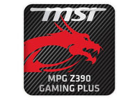 MSI MPG Z390 GAMING PLUS 1"x1" Chrome Effect Domed Case Badge / Sticker Logo