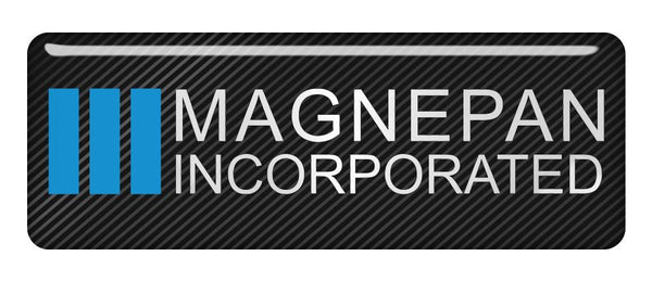 Magnepan 2.75"x1" Chrome Effect Domed Case Badge / Sticker Logo