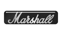 Marshall 2"x0.5" Chrome Effect Domed Case Badge / Sticker Logo