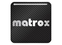 Matrox 1"x1" Chrome Effect Domed Case Badge / Sticker Logo