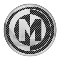 Memphis Car Audio 1.5" Diameter Round Chrome Effect Domed Case Badge / Sticker Logo