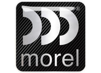 Morel 1"x1" Chrome Effect Domed Case Badge / Sticker Logo