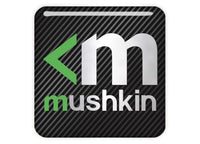 Mushkin 1"x1" Chrome Effect Domed Case Badge / Sticker Logo