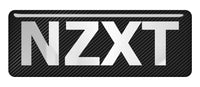 NZXT 2.75"x1" Chrome Effect Domed Case Badge / Sticker Logo