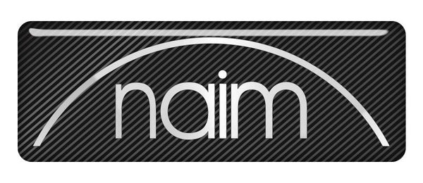 Naim Audio 2.75"x1" Chrome Effect Domed Case Badge / Sticker Logo
