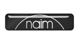 Naim Audio 2"x0.5" Chrome Effect Domed Case Badge / Sticker Logo