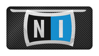 Native instruments 2"x1" Badge de boîtier en forme de dôme effet chromé / Logo autocollant