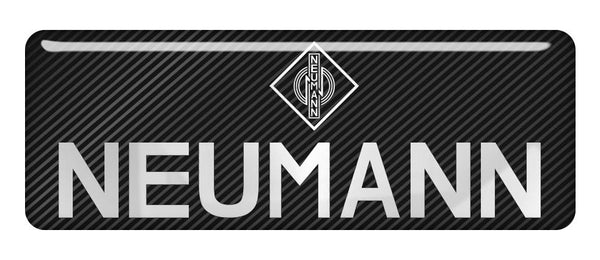Neumann 2.75"x1" Chrome Effect Domed Case Badge / Sticker Logo