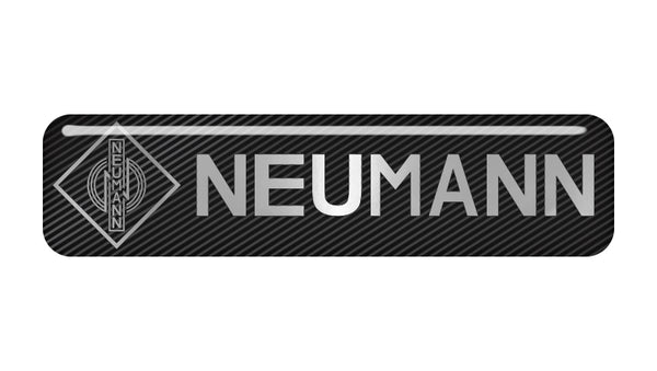 Neumann 2"x0.5" Chrome Effect Domed Case Badge / Sticker Logo