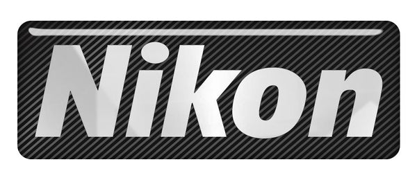 Nikon 2.75"x1" Chrome Effect Domed Case Badge / Sticker Logo
