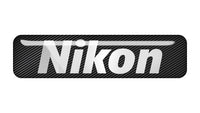 Nikon 2"x0.5" Chrome Effect Domed Case Badge / Sticker Logo