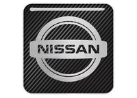 Nissan 1"x1" Chrome Effect Domed Case Badge / Sticker Logo