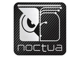 Noctua 1"x1" Chrome Effect Domed Case Badge / Sticker Logo