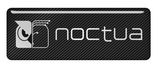 Noctua 2.75"x1" Chrome Effect Domed Case Badge / Sticker Logo