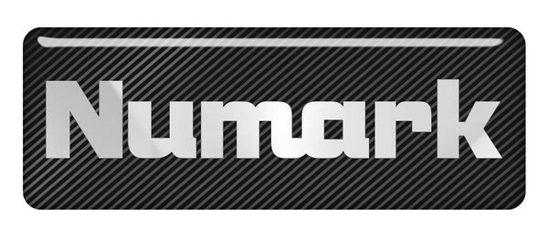Numark 2.75"x1" Chrome Effect Domed Case Badge / Sticker Logo
