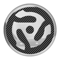 Numark 1.5" Diameter Round Chrome Effect Domed Case Badge / Sticker Logo