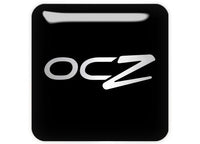 OCZ 1"x1" Chrome Effect Domed Case Badge / Sticker Logo