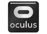 Oculus 1"x1 » Badge de boîtier bombé effet chromé / Logo autocollant